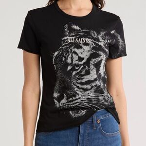 NEW All Saints Tigress Bella Tee Size Medium